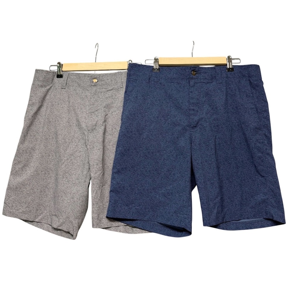 Callaway Golf Shorts Mens 34 Lot of 2 Blue Gray Stretch Performance Athletic
